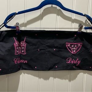 Lily Juliet Lingerie Travel Storage Bag Embroidered Laundry Black Pink Dots